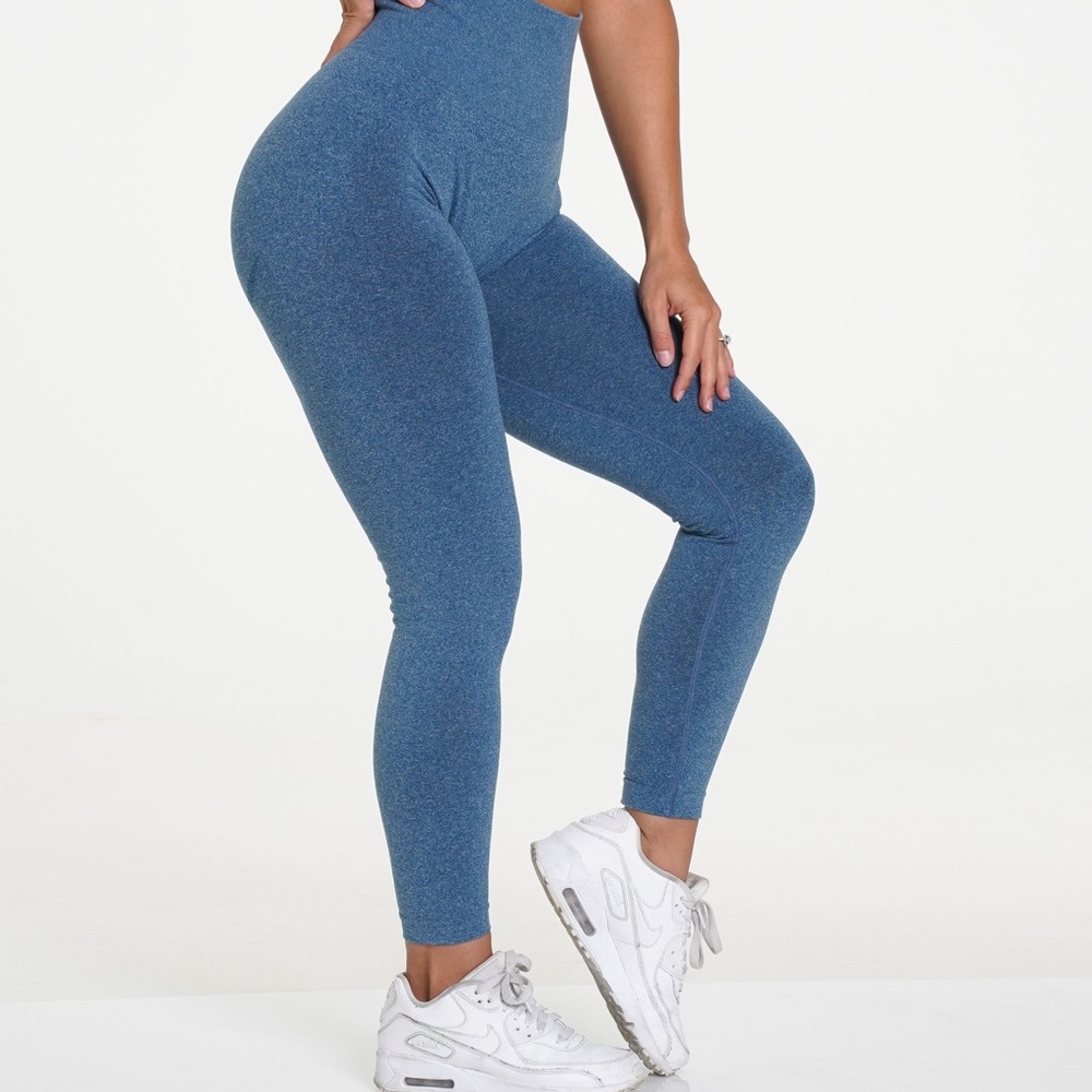 Slate blue contour leggings